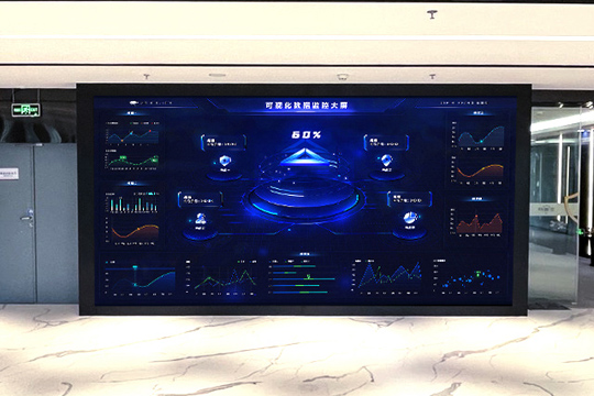 悟空体育P1.25小间距LED屏助力安盾网打造高科技展厅